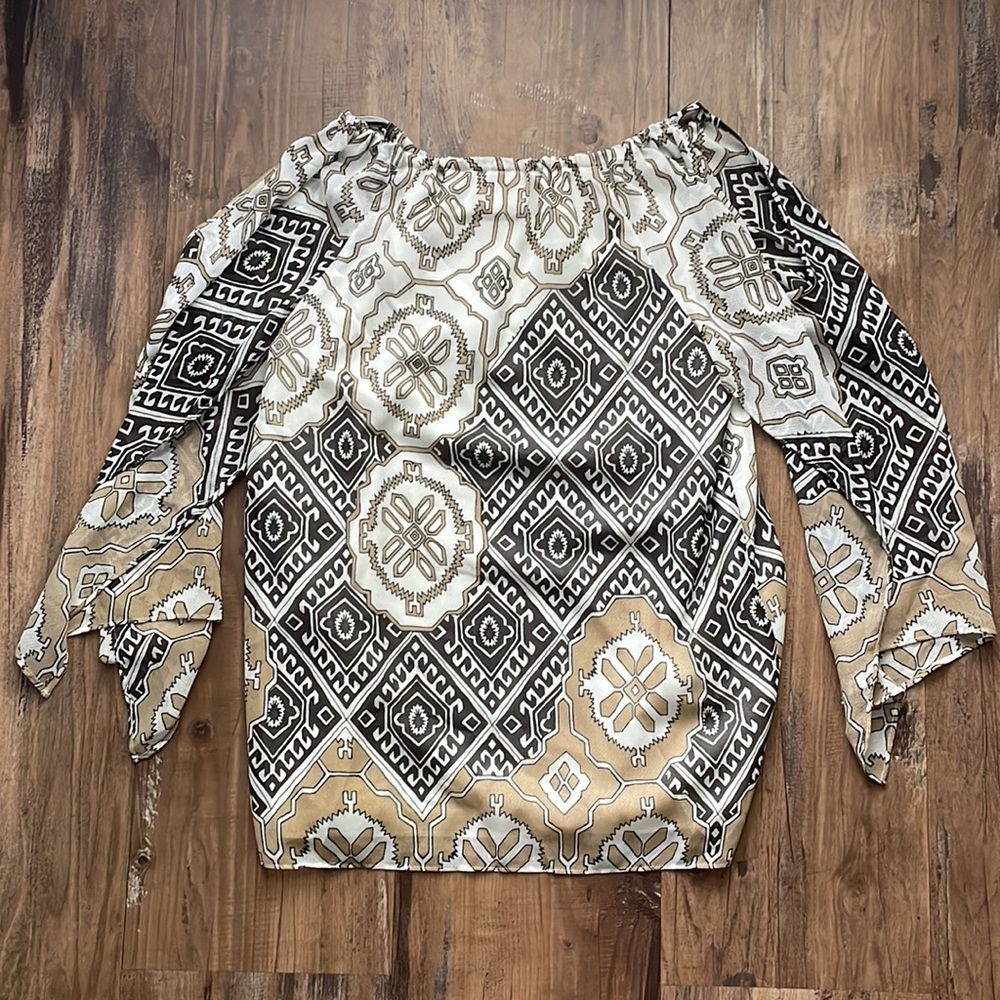 Chicos Patterned Blouse - Picture 2 of 4